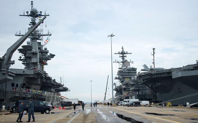 全球最大海軍基地:這裡是航母成堆的戰艦大街