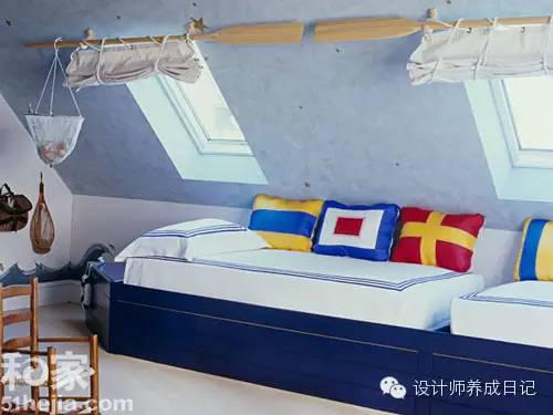 藍色海洋白色天空 兒童房也要降降溫