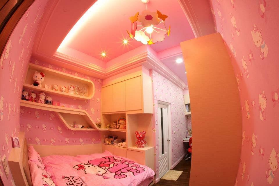 他替女兒打造超夢幻Hello Kitty房,網友搶著認乾爹!