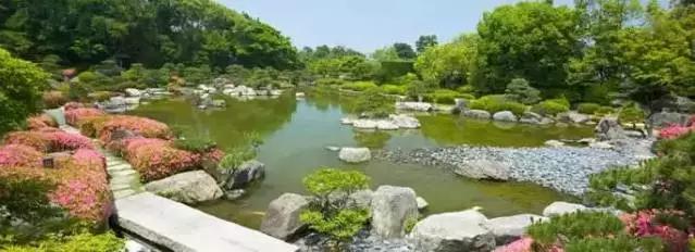 風景氛圍美如畫的日本庭院