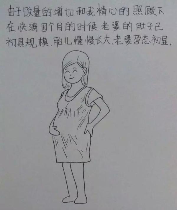 老婆辛苦懷孕生子,老公妙筆點滴記錄,看哭千萬人!