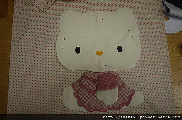 KITTY貼布繡可愛門帘