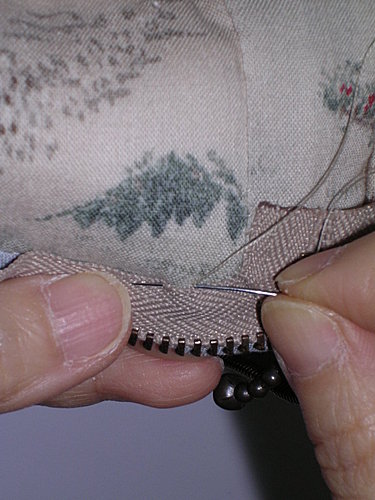 手縫拉鏈教學～手縫拉鏈