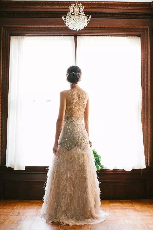 羽毛婚紗這麼美,婚禮不穿准後悔~