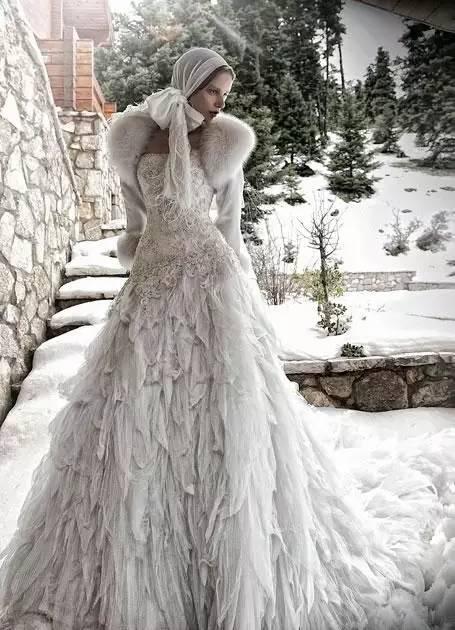 羽毛婚紗這麼美,婚禮不穿准後悔~