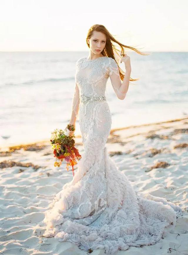 羽毛婚紗這麼美,婚禮不穿准後悔~