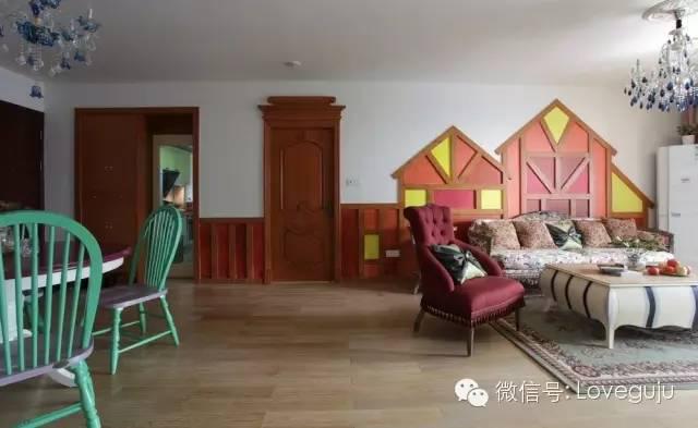 130平別致的混搭家,88%的人給好評! 我希望我們的家就是彩色般夢幻的感覺。