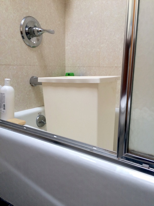 Shower your trash can.