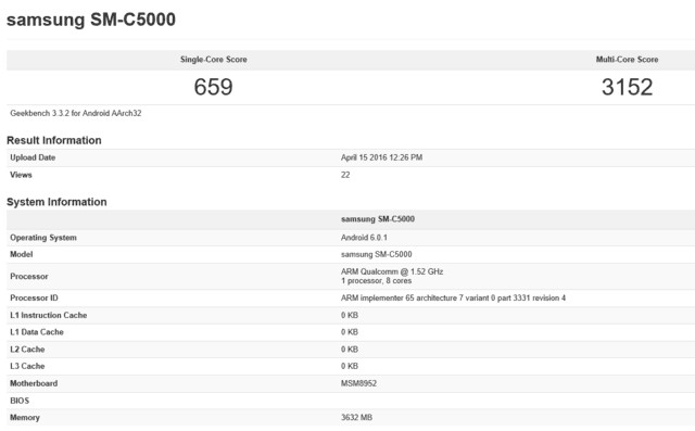 Samsung新機Galaxy C系列曝光!將於5月份發布,預計售約RM1220!