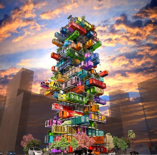 並不是因為房價太高,他才用150個貨櫃,在上海變出了這個無敵江景房