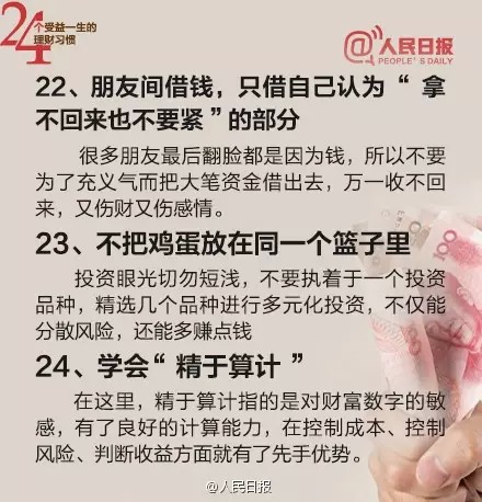24個理財習慣 讓你受益一生!!!