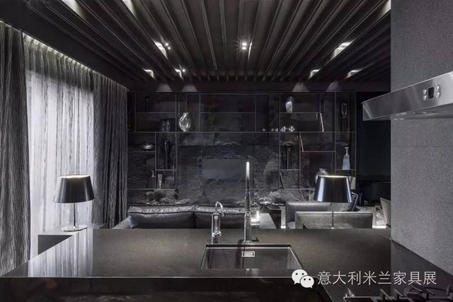 各種暗黑設計,各種帥!裝修三個暗黑色調室內設計案例