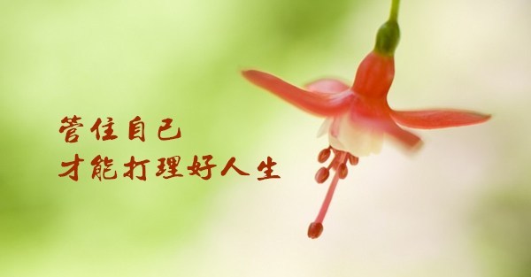管住自己才能打理好人生