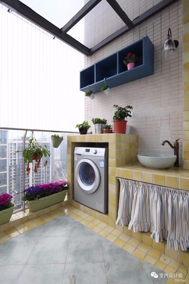 陽台這樣做洗衣房，實用方便又大氣！
