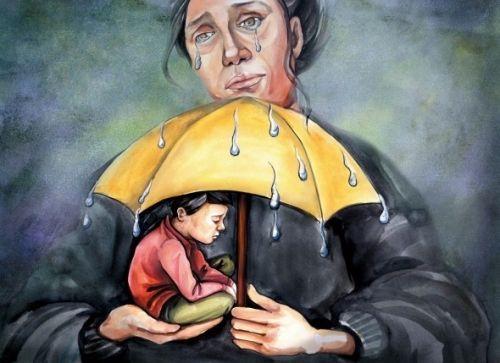 女兒,你知道嗎,媽媽沒有媽媽了