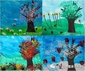 幼兒園親子手工之植樹節來啦，粘貼樹塗鴉樹等多種玩法，簡單有趣