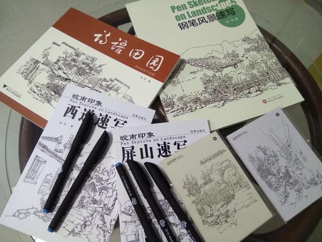 《晨曦》彩色鋼筆劃創作手札,鋼筆也可以畫出一個世界