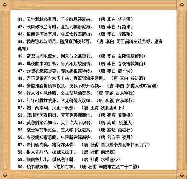 160個千古名句,詩歌中的經典! 全是小學語文必背的,建議收藏