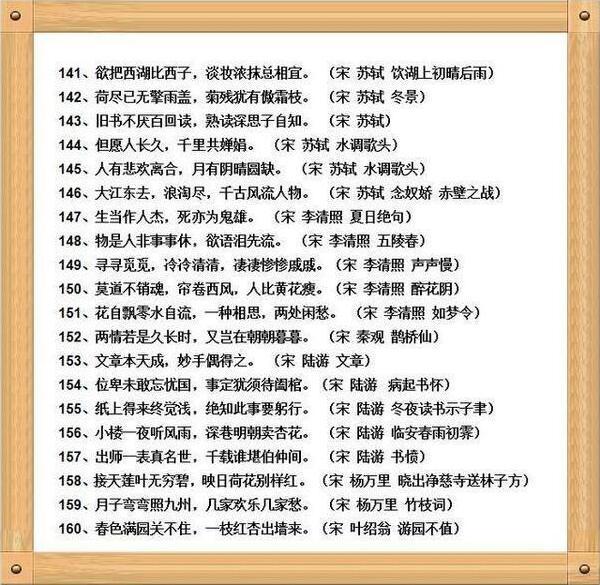 160個千古名句,詩歌中的經典! 全是小學語文必背的,建議收藏