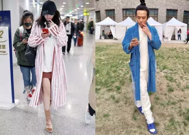 楊冪因一件條紋衫懟鄧超:撞衫不可怕,誰醜誰尷尬!