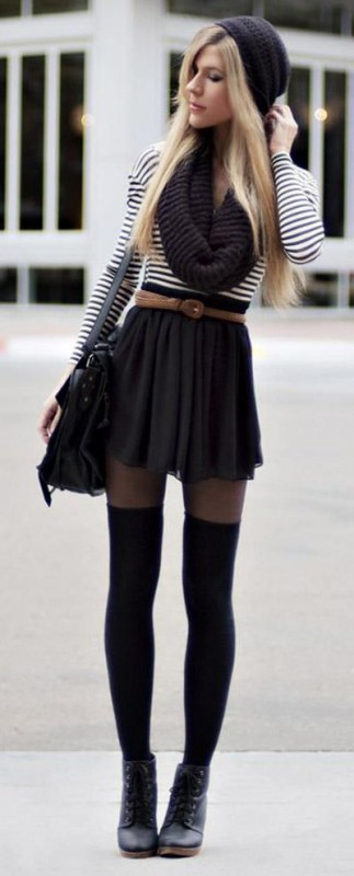 女生千萬別亂穿黑色絲襪，這樣穿才是最好看的！