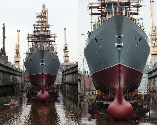軍艦為什麼有個大鼻子，它是用來幹什麼的？
