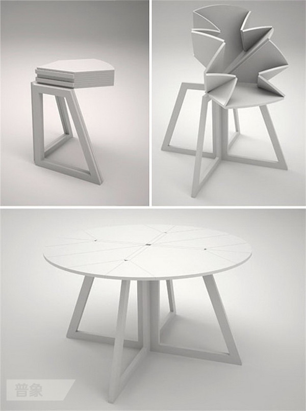 太巧妙的設計啦。。。 這樣的摺疊桌,誰家裡不缺一張!