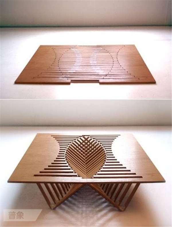 太巧妙的設計啦。。。 這樣的摺疊桌,誰家裡不缺一張!