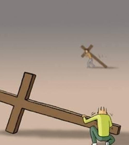 人生的路上我們每個人都背負著各種各樣的十字架在艱難前行，當你想放棄時，一定要看看這個漫畫！