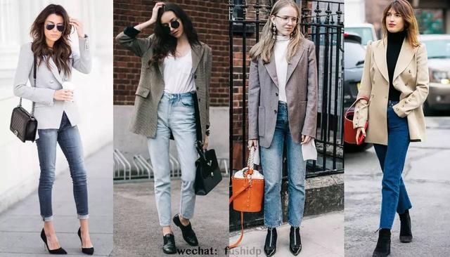 西服+牛仔褲才是2017最火混搭套路，時髦又大氣！