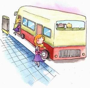 人生哲理圖片：人的一生，就像乘坐一台公交車
