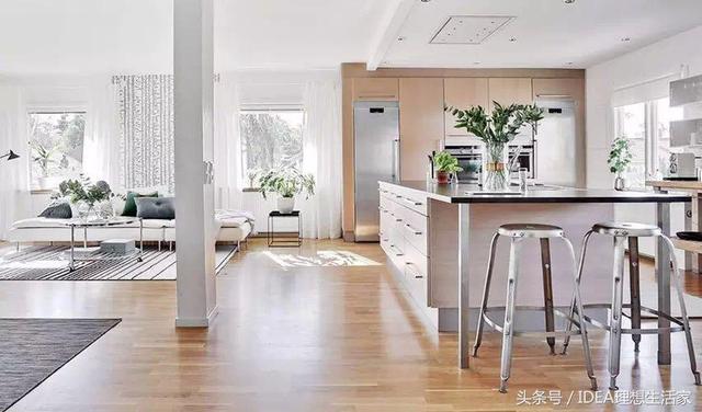 125㎡北歐清新小家,陽光、綠植、小庭院,美到尖叫!