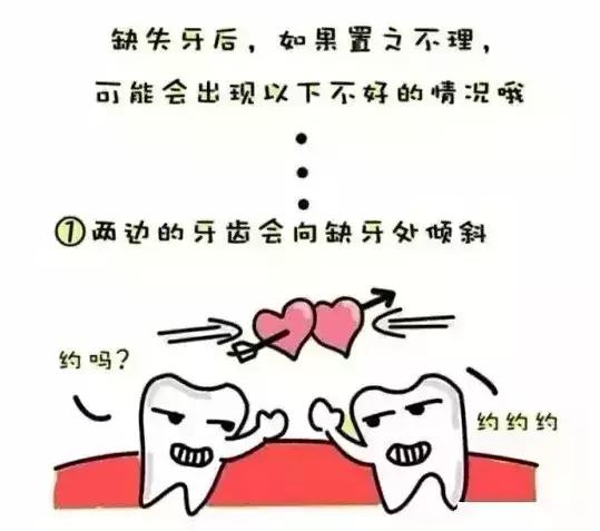 一顆牙齒掉了，其他牙齒在幹什麼？