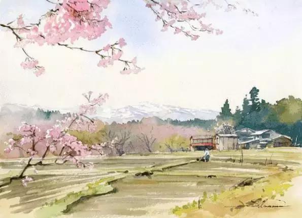 幾張畫帶你看遍日本鄉村風景！