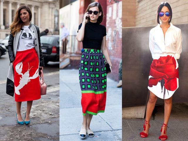 挑一件Printed Skirt,讓你今天氣勢與眾不同