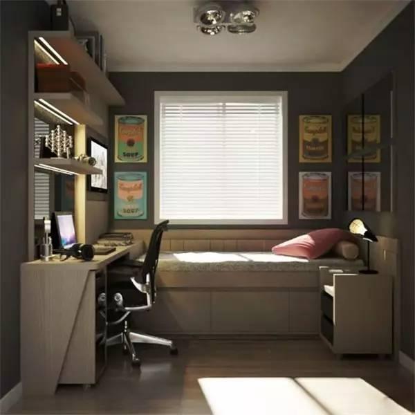臥室書房一體化可以這麼設計