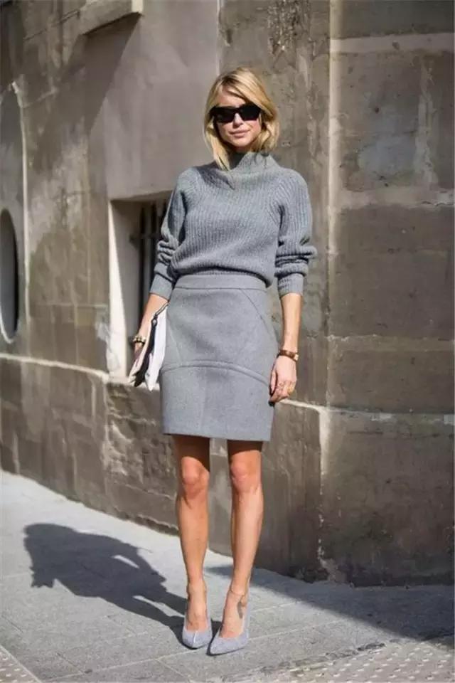 初秋來臨，16款灰色毛衣+針織衫示範潮搭教你低調優雅美出天際