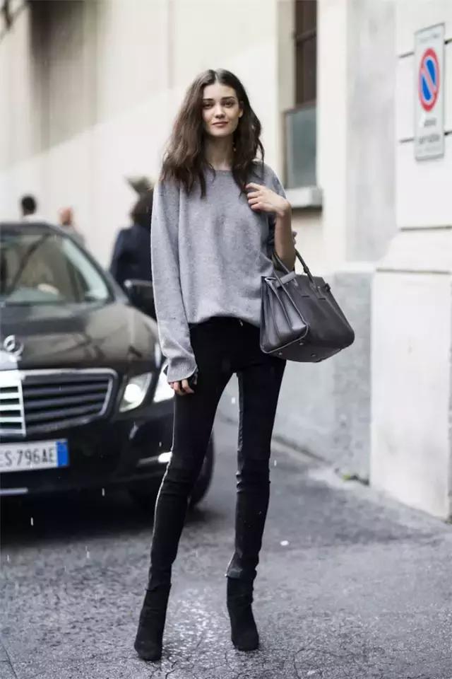 初秋來臨，16款灰色毛衣+針織衫示範潮搭教你低調優雅美出天際