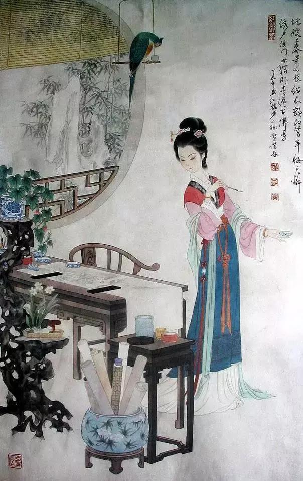 手繪《紅樓夢》人物圖,美呆了!