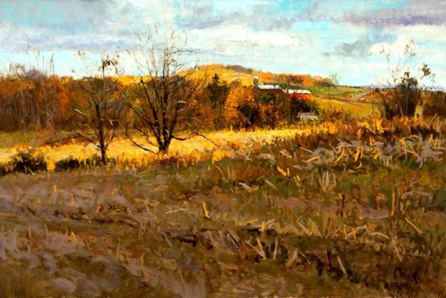 美國藝術家彼得菲奧雷筆下的風景油畫作品