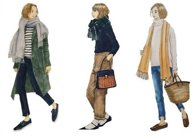 27套秋冬手繪穿搭，與其迎合時尚，不如用基礎款穿出舒適的自我！