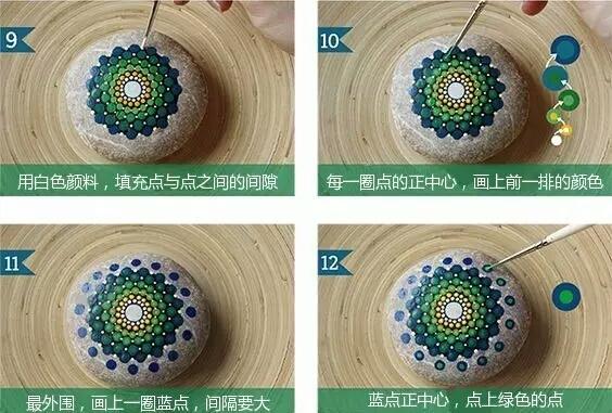 漂亮的石頭畫,讓孩子愛不釋手! 特別適合女孩子玩噢