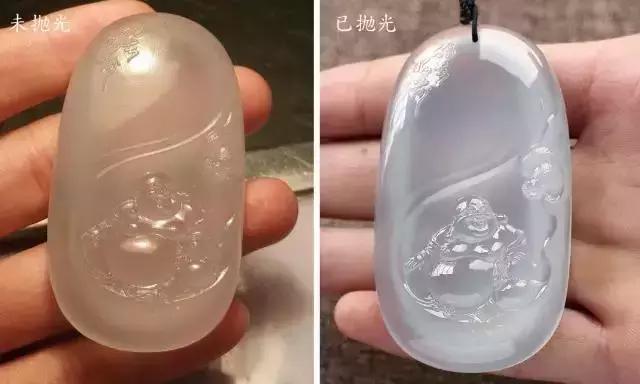 圖解翡翠拋光的全過程,從醜小鴨變白天鵝的過程