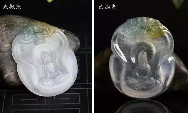 圖解翡翠拋光的全過程,從醜小鴨變白天鵝的過程
