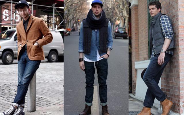 牛仔褲4種style，搞定型男整個秋冬