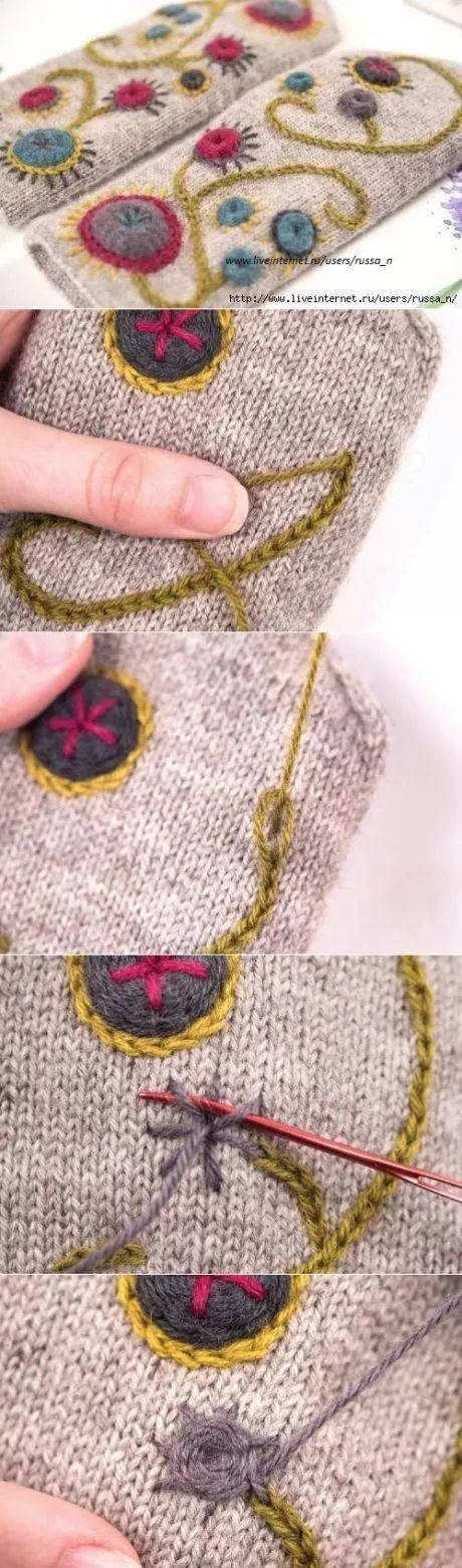 【編織技巧】| 用毛線刺繡竟然美翻天,詳細教程統統教給你!