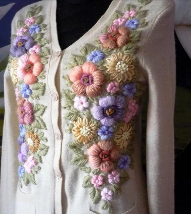 【編織技巧】| 用毛線刺繡竟然美翻天,詳細教程統統教給你!