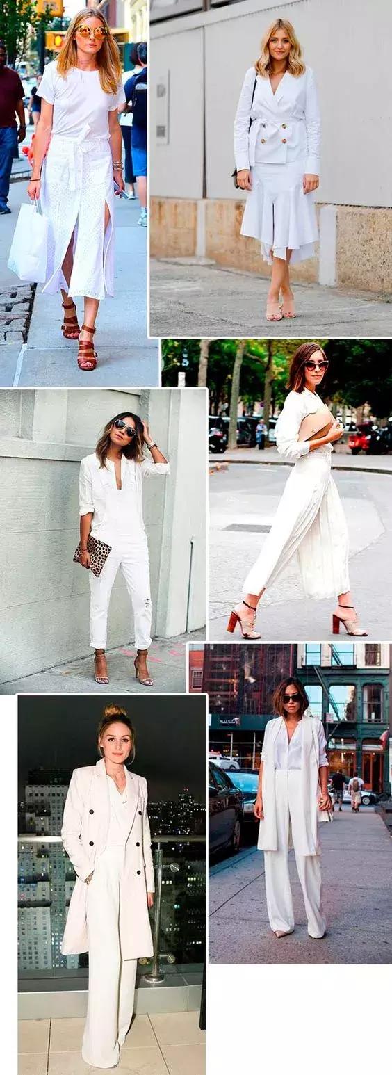 再多流行色不如一身白