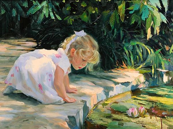 經典油畫：童謠