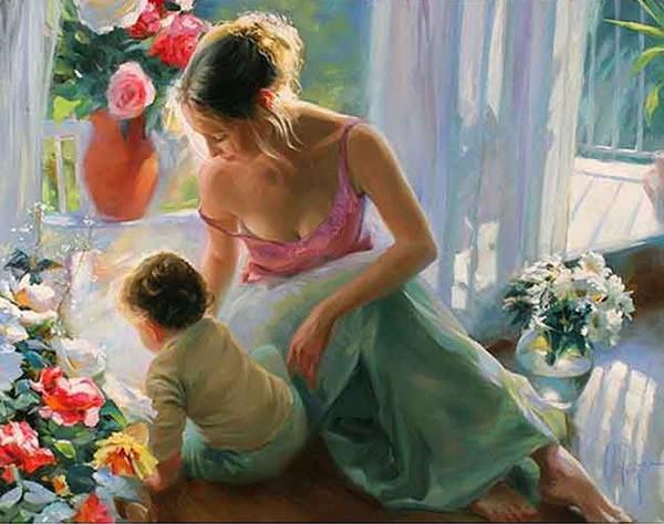 經典油畫：童謠